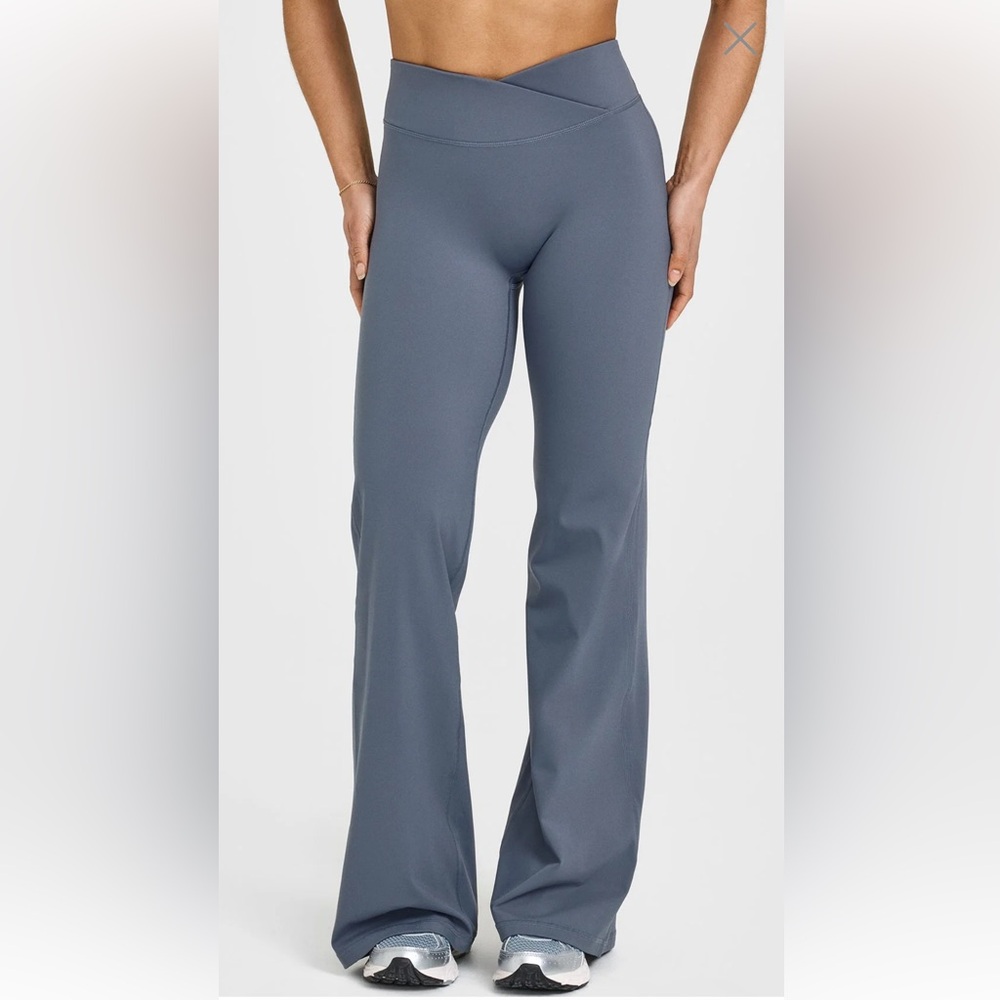 Oner Active Slate Gray Flared High-Rise Pants